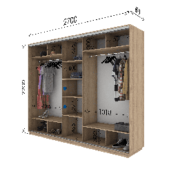 Шафа-купе Гарант 2700х600х2200 в Одесі, Україні