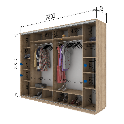 Шафа-купе Гарант 2800х600х2200 в Одесі, Україні