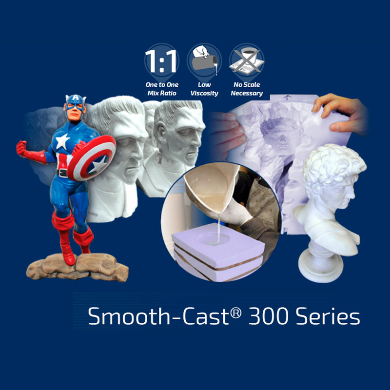 SmoothCast 305. Уп. 0.87 кг. Модельний заливний пластик (США). Білий. Подовженої полімеризації. Поліуретан