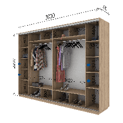 Шафа-купе Гарант 3000х600х2200 в Одесі, Україні