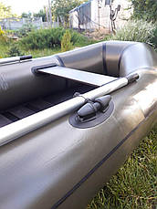 Човен надувний з ПВХ GRIF boat GN-250LS гребний човен для риболовлі 2-х місний сланевий настил, фото 4