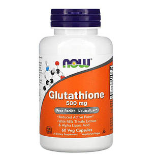 Now Foods Glutathione 500mg 60 капсул