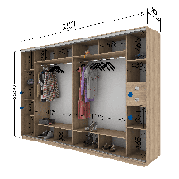 Шкаф-купе 3300х600х2200 Гарант купить в Украине
