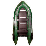 Човен надувний із ПВХ BARK BN-310S Білий човен для риболовлі 4-місний із жорстким фанерним дном