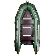 Човен надувний із ПВХ BARK BT-310S Білий човен для риболовлі 4-місний із жорстким фанерним дном