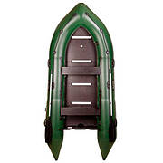 Човен надувний із ПВХ BARK BN-360S Білий човен для риболовлі 4-місний із жорстким фанерним дном