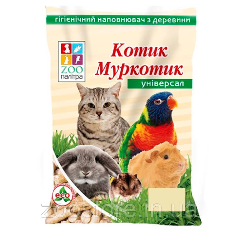 Наповнювач деревний Котик Муркотик Універсал 6 кг