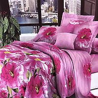"розовое" Бязевый комплект постельного белья полуторный размер 150*210 см от производителя