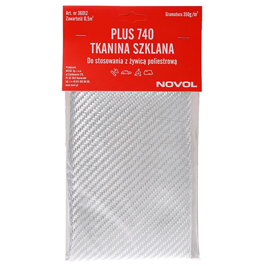Склотканина Novol Plus 740 щільність 350 г/м² площа 0.5 м²