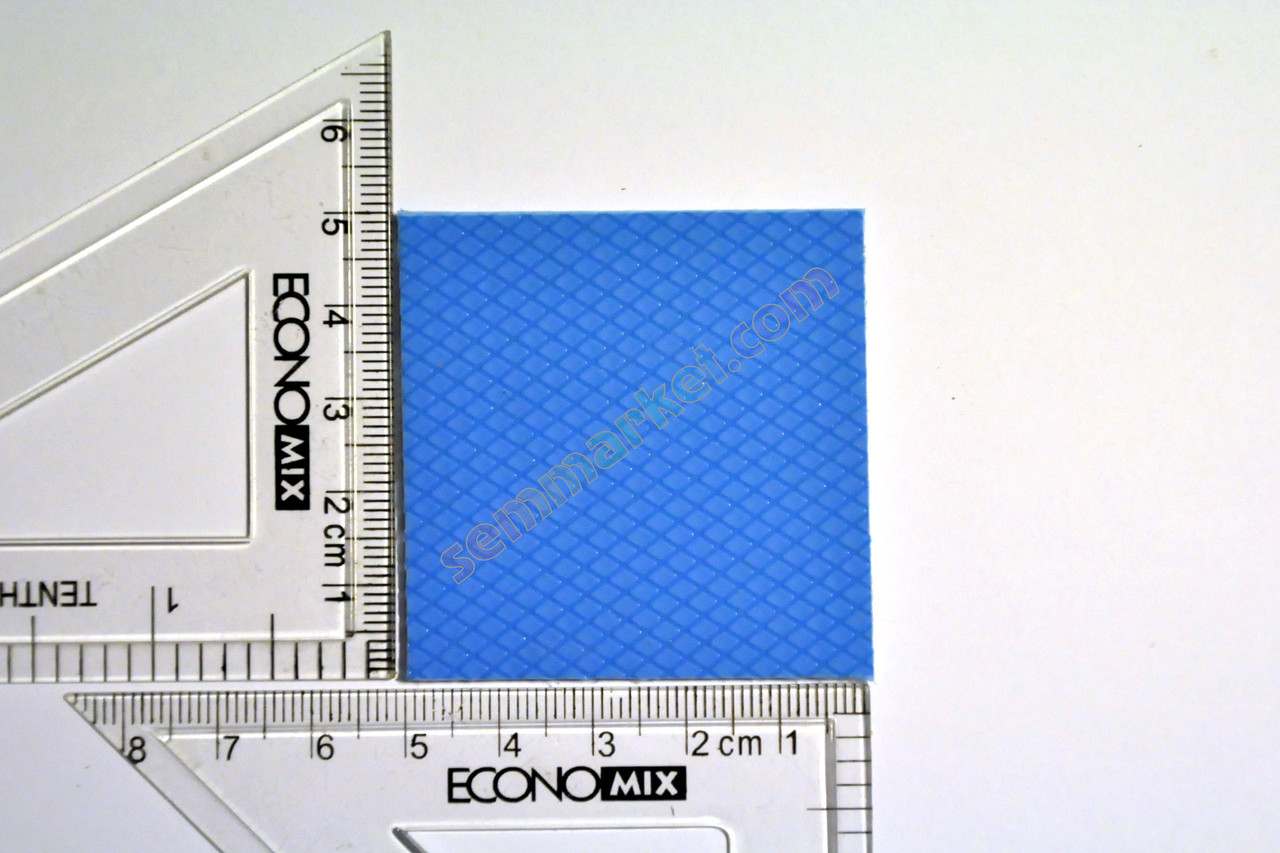 Термопрокладка 3K600 B54 2.5мм 50x50 6W синяя термоинтерфейс для ноутбука - фото 3 - id-p1409469850