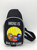Дитяча сумка-слім Аманг Ас (сумка через плече) AMОNG US зі світловідбивною стрічкою