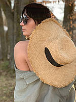 Крислатий жіноча літнє капелюх зі стрічкою