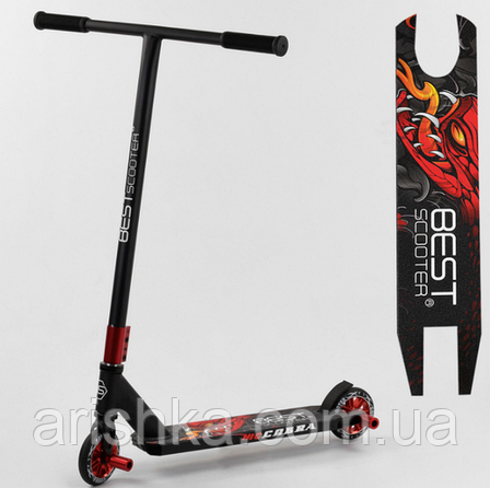 Самокат трюковий Best Scooter, ПЕГІ, Система-HIC, алюмінієвий диск, фото 3