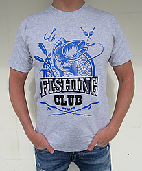 Футболки Чоловічі Fishing Club. Футболка Для Рибака Рибальський Клуб