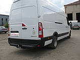 Фаркоп на Рено Майстер, Фаркоп Renault Master (з 2010--) Бампер із підніжкою, Литий гак, фото 6