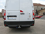 Фаркоп на Рено Майстер, Фаркоп Renault Master (з 2010--) Бампер із підніжкою, Литий гак, фото 7