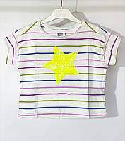 Футболка для дівчинки Crazy8 140180729 98 см Білий