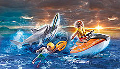 Плеймобіл атака акули та рятувальний човен Playmobil Shark Attack and Rescue Boat