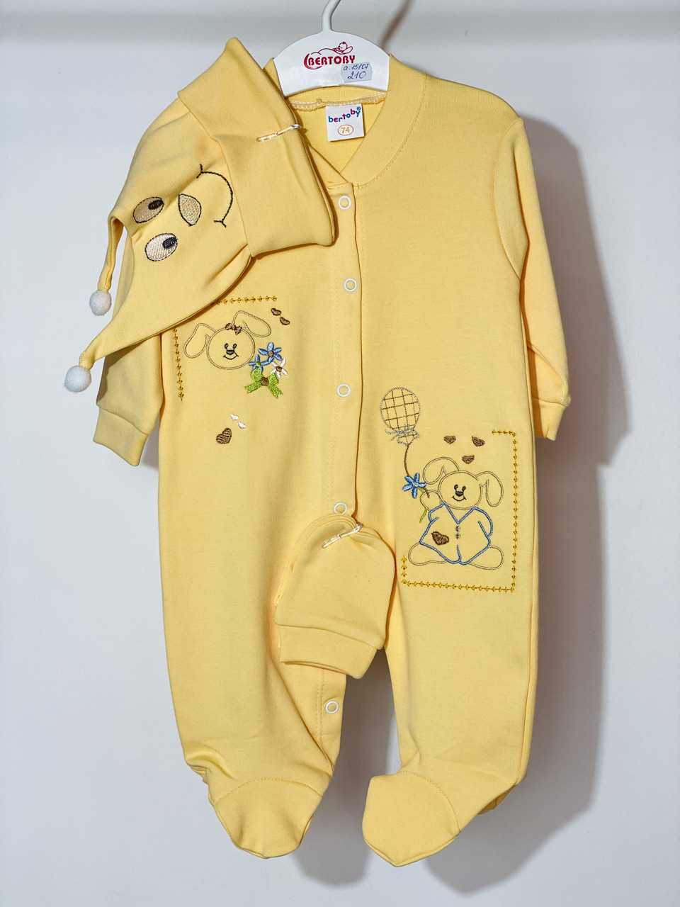 Комплект для новонародженої дівчинки 74 см Bertoby, фото 1