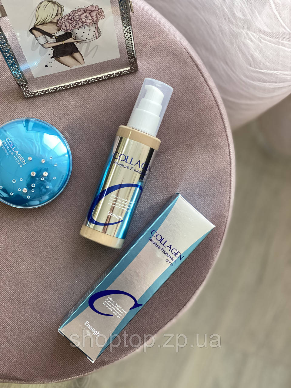 Тональний крем з колагеном Enough Collagen Moisture Foundation SPF15, фото 1