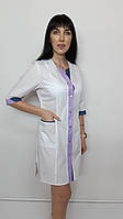 Медичний жіночий халат Сана бавовна три чверті рукав