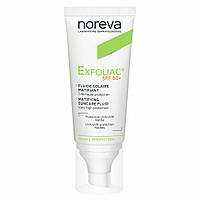 Солнцезащитный флюид матирующий для лица Noreva Exfoliac Mattifying Sun Fluid SPF 50+ 40 ml