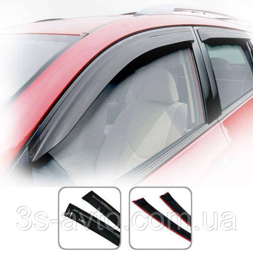 Дефлектори вікон (вітровики) Honda Accord 2013-2019 USA Sedan З Молдингом Хром
