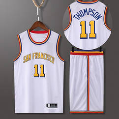 Біла баскетбольна форма Томпсон Thompson No11 Golden State Warriors