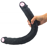 Фалоїмітатор двосторонній 46 см, подвійний фалос для сексу, інтимні іграшки для дорослих, фото 5