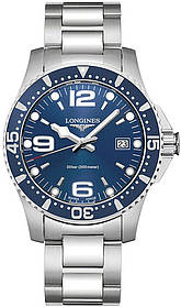 Чоловічі годинники LONGINES L3.740.4.96.6 Hydro Conquest 41 mm Blue Dieal Quartz