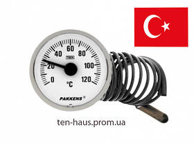 Термометр PAKKENS Ø40 mm / t-120 °C / L — 1 m