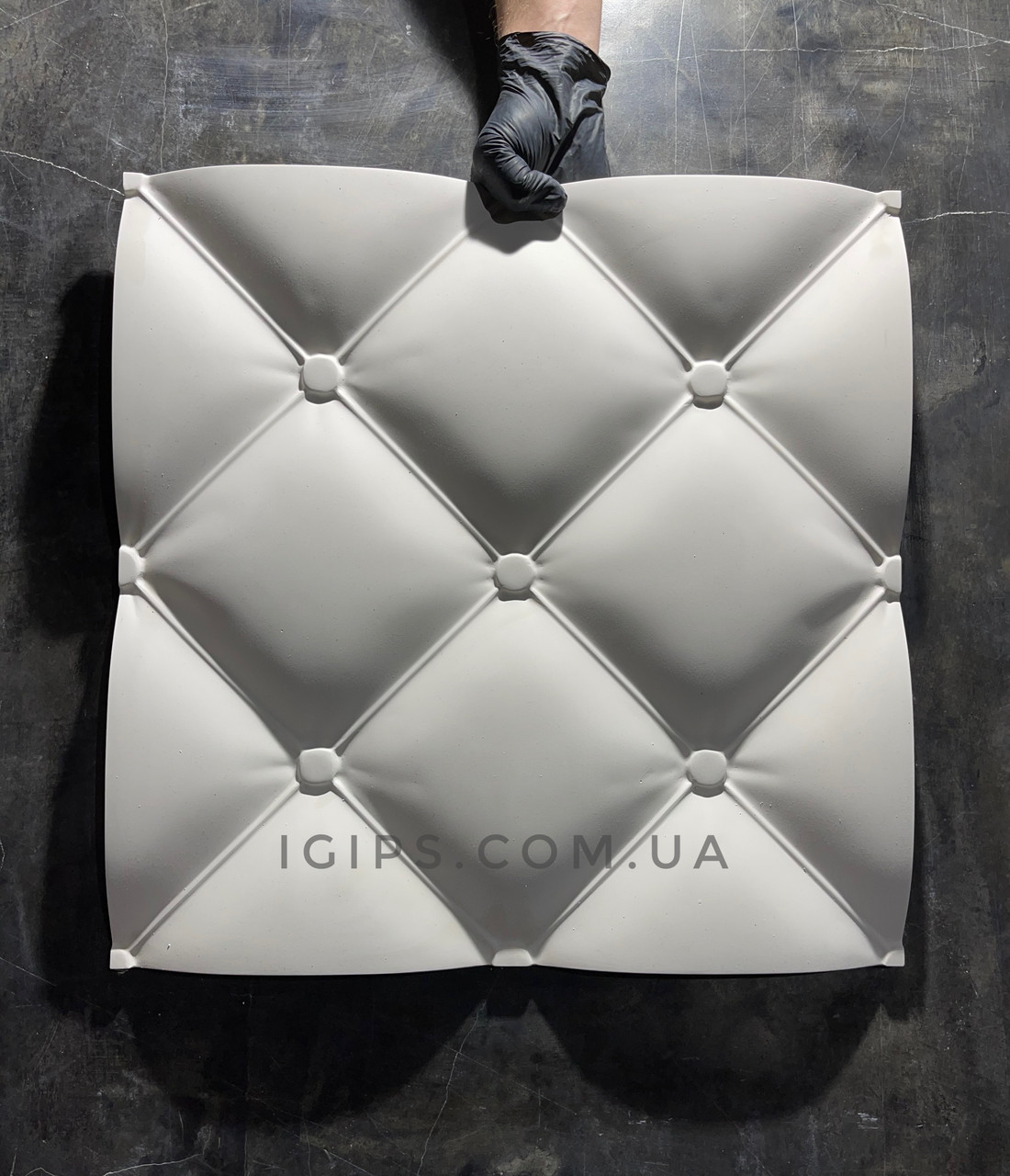 Гіпсова настінна 3д панель "Італія" із гіпсу для оздоблення стін 50x50 см