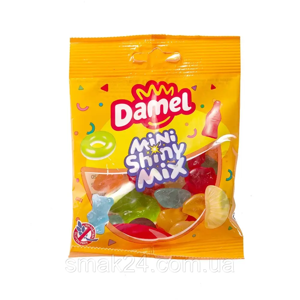 Желейні цукерки БЕЗ ГЛЮТЕНУ Mini Shinymix Damel Іспанія 70г
