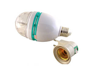 Світлодіодна диско лампа LED Mini Party LY-399 перехідник з патроном