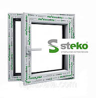 STEKO Вікно м/п біле відкривне 1,0 х 1,0 м