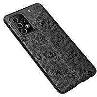 Протиударний чохол для Samsung Galaxy A72 чорний силіконовий бампер під шкіру