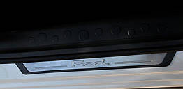 Накладки на пороги для Fiat 500L Нержавіюча сталь OmsaLine (4 шт.)