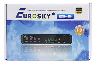 ТВ-ресивер тюнер Eurosky ES-16 / DVB-T 2 (Гарантія 1рік)