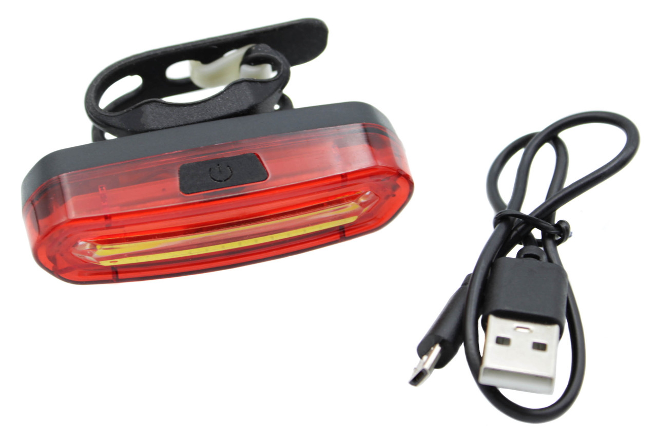 Вело мигалка акумуляторна Червона 902 microUSB
