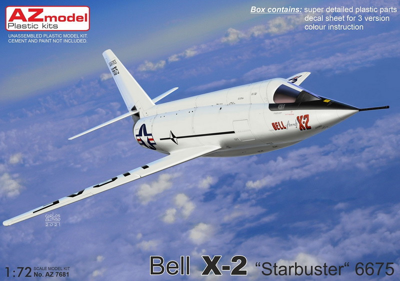 Пластикова модель 1/72 AZ model 7681 американський експериментальний літак Bell X-2 „Starbuster“ 6675, фото 1