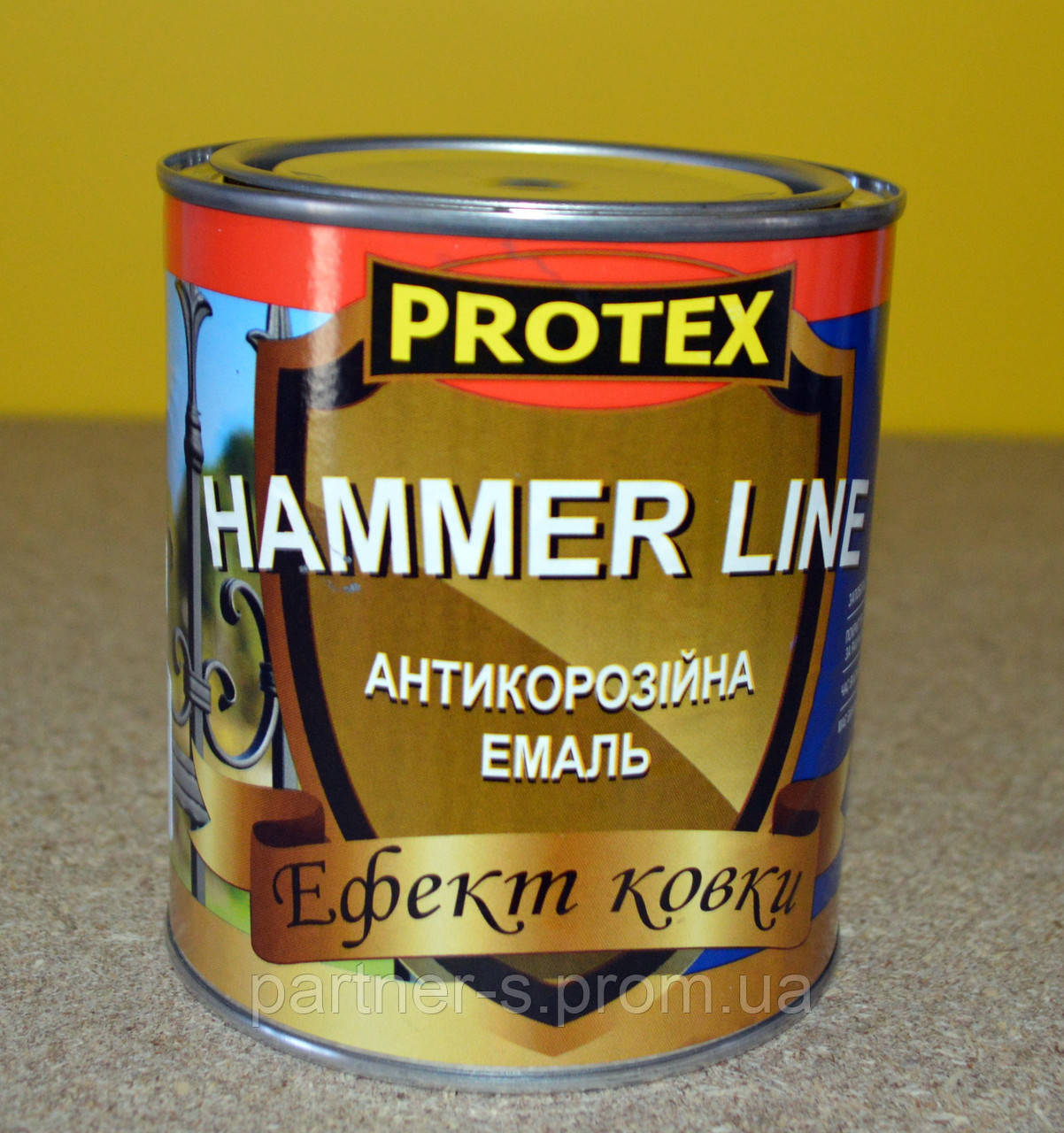 Противокоррозионная эмаль с эффектом ковки Hammer Line Protex (0,75 кг) - фото 2 - id-p206940185
