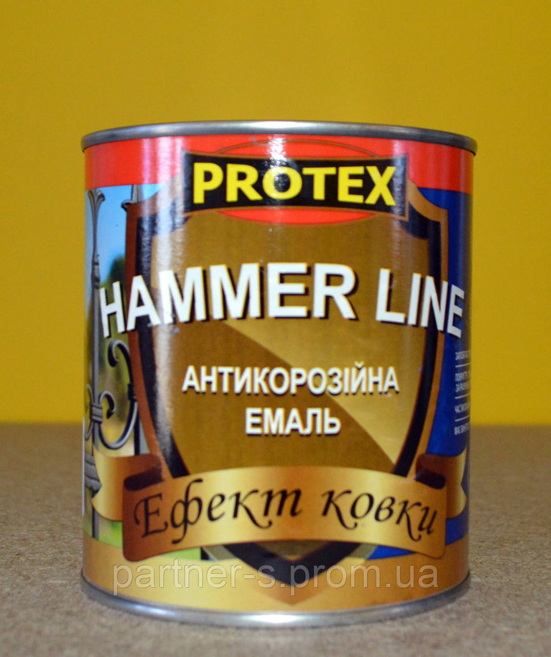 Емаль антикорозійна з ефектом кування Hammer Line Protex (0,75 кг)