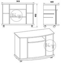 Тумба під телевізор NEW Америка 652х910х445мм Компаніт, фото 2