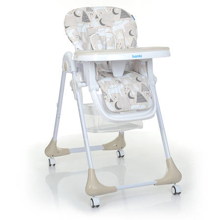 Стільчик для годування M 3233 Mommy Bear Beige бежевий, фото 1