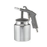 Пістолет піскоструминний, форсунка - 6 мм, нижня подача піску, бачок - 1000 мл, метал, 8 атм INTERTOOL PT-0705, фото 4