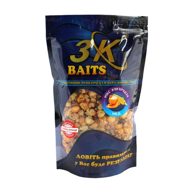 Зерновий мікс 3K Baits Кукурудза - мед 500г
