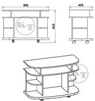 Тумба під телевізор Монтеррей 643х900х405мм Компаніт, фото 2
