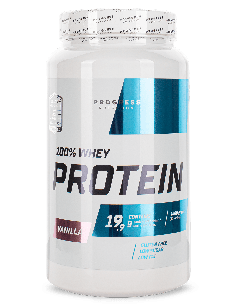 Сироватковий протеїн концентрат Progress Nutrition 100% Whey Protein 1000 г Ваніль