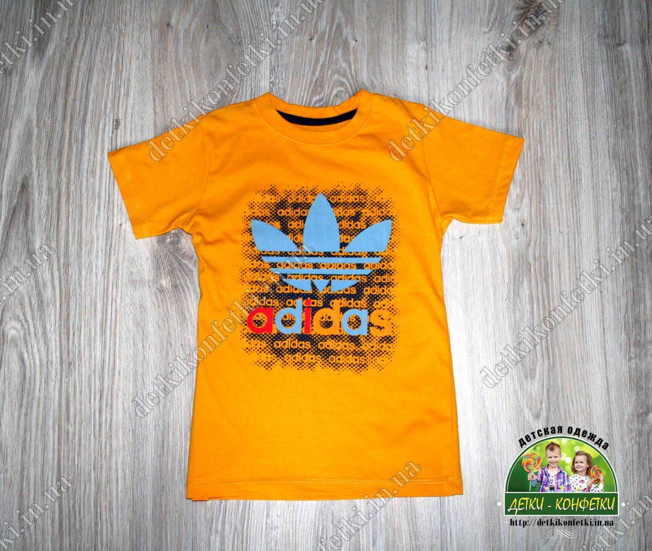 Футболка Adidas для хлопчика, жовта і помаранчева