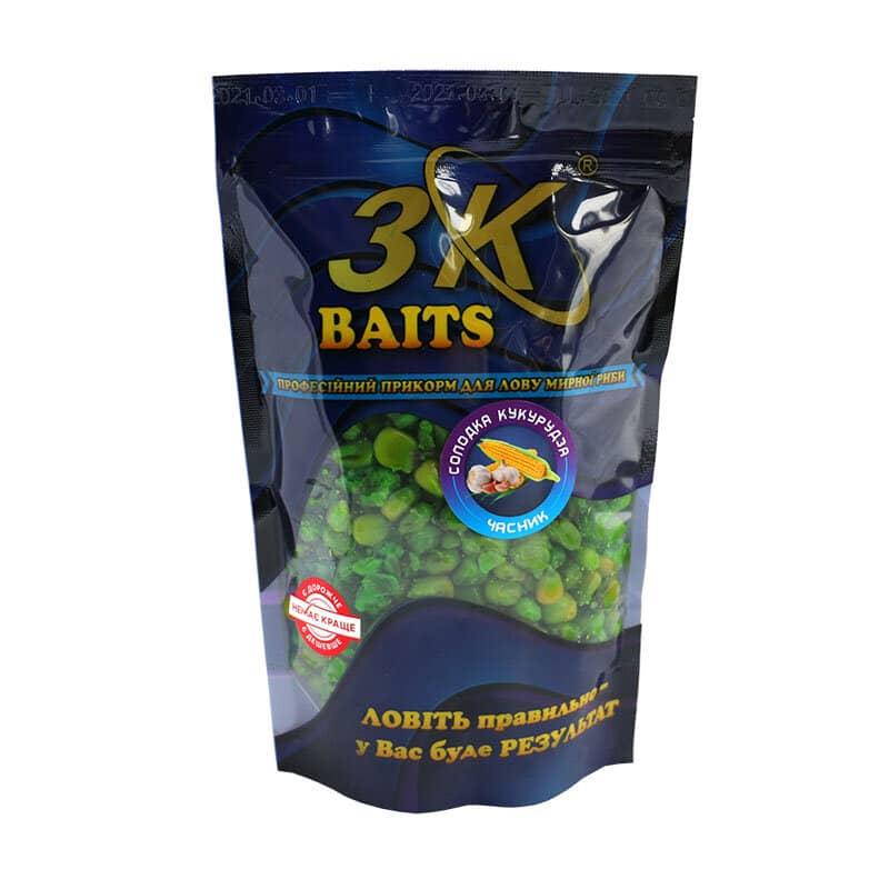 3K Baits Солодка кукурудза-часник 400г